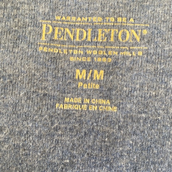 Pendleton Woolen Mills Top Women’s Medium Cotton Long Sleeve Round Neckline - Picture 6 of 9